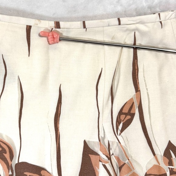 NWT Jones Wear Floral Skirt Suit Sz 16 14 Linen Utility Jacket Spring Safari Y2K - Picture 12 of 16
